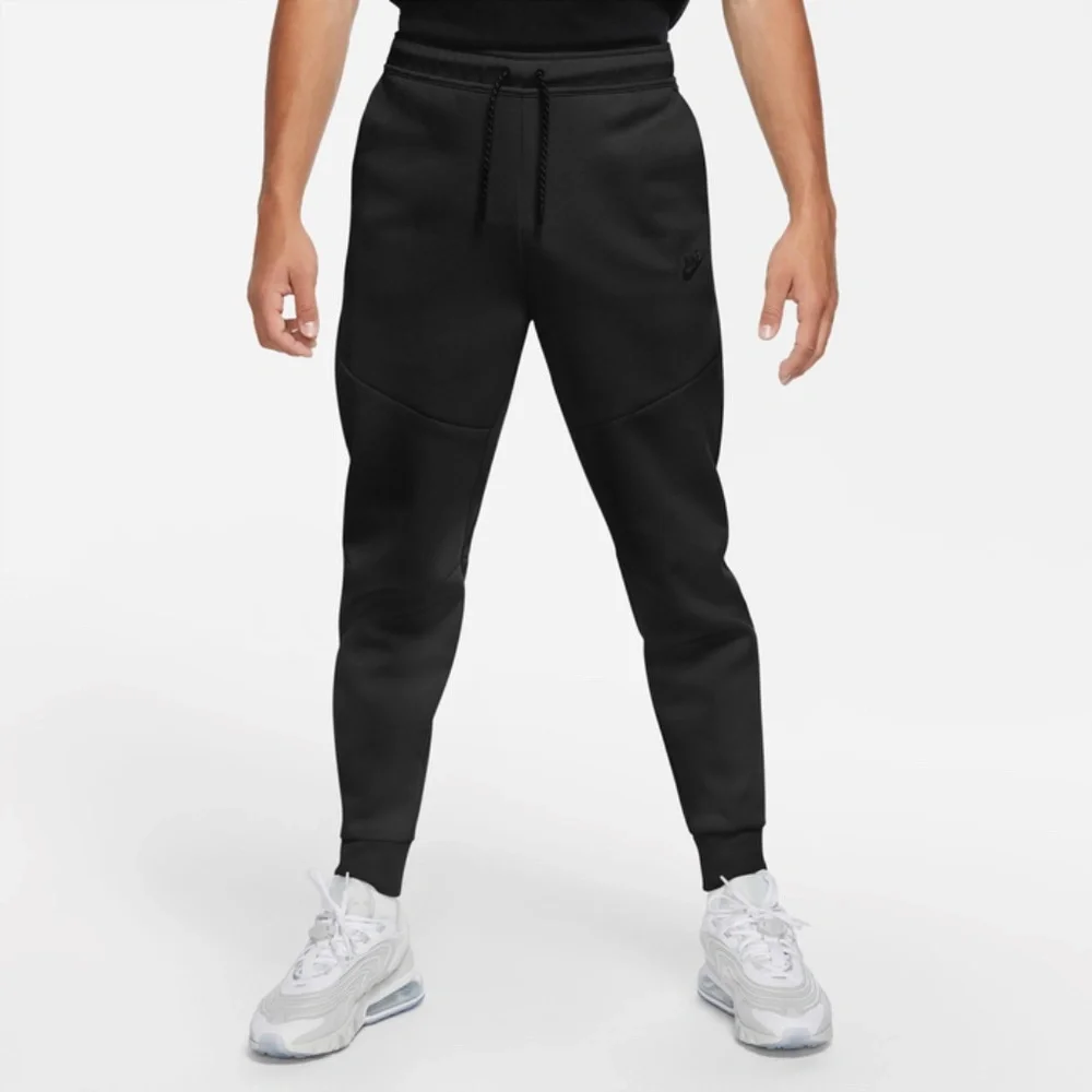 Nike Sportswear Tech Fleece Mens Small Black Joggers Zip Pocket CU4495-010 - Picture 1 of 16